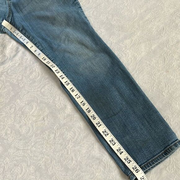 Universal Threads Blue High Rise Skinny Fit Jeans Stretch Size 14/32R - Picture 6 of 11